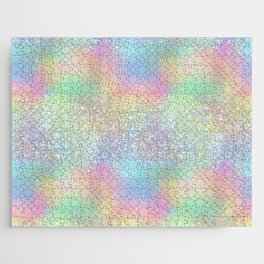 Pretty Rainbow Holographic Glitter Jigsaw Puzzle