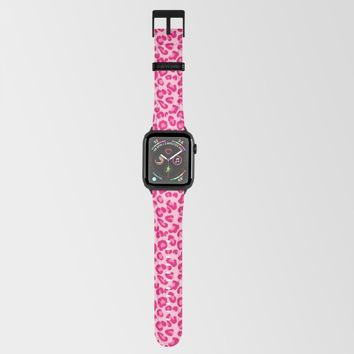 Pink leopard print apple watch band shop