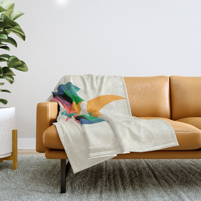 Moon Child Throw Blanket by Andy Westface Society6