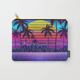Radiant Sunset Synthwave Carry-All Pouch