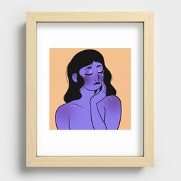Space Girl Recessed Framed Print