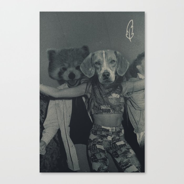 Rave Puppies Canvas Print
