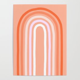 Rise above the Rainbow - Peachy pastels Poster