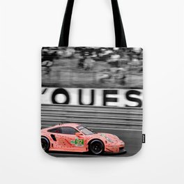 Pink Pig German Sports Motor Car Le Mans 2018 Tote Bag