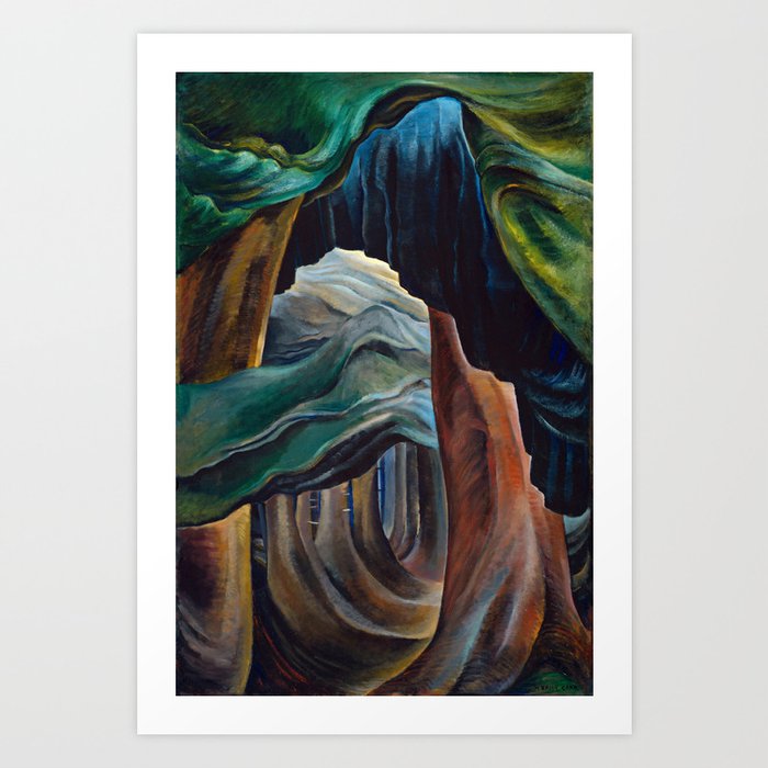 Emily Carr - Forest, British Columbia - Canada, Canadian Oil Painting - Group of Seven Art Print