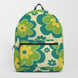 Colorful Retro Flower Pattern 597 Backpack