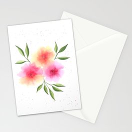 Watercolor trio Stationery Cards