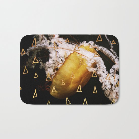 Golden Burn (nautic animal, nature photography) Bath Mat