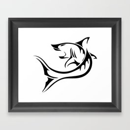 Tattoo shark Framed Art Print
