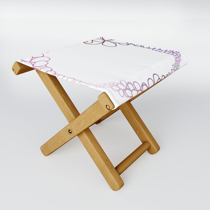 Crown of flowers Folding Stool