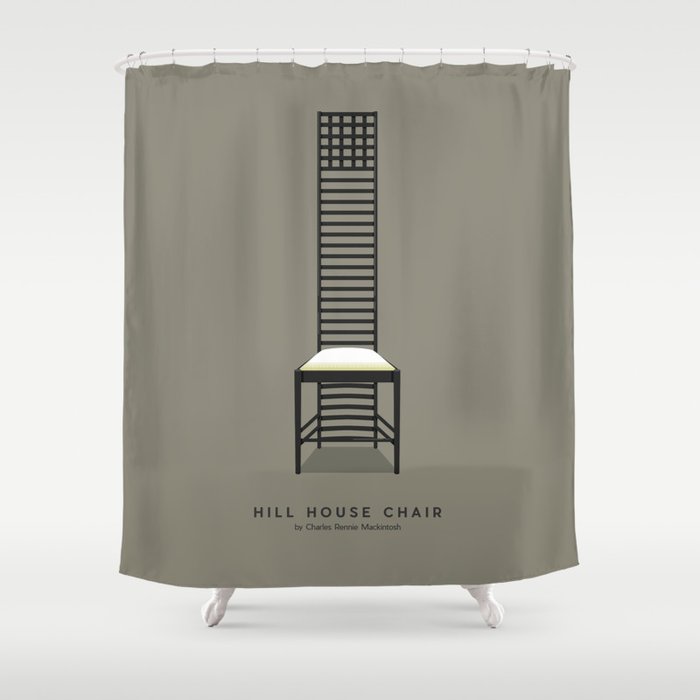 Hill House Chair - Charles Rennie Mackintosh Shower Curtain