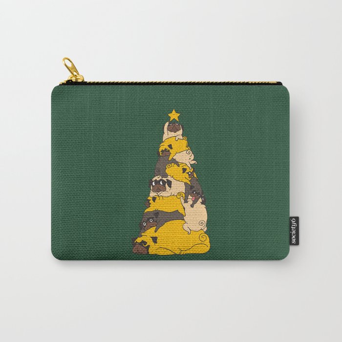 Christmas Tree Pugs Carry-All Pouch