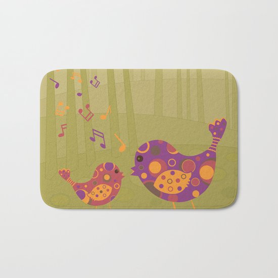 Bird Duet Bath Mat