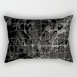 Olathe USA - black and white city map Rectangular Pillow