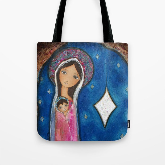 Nativity Star III by Flor Larios Tote Bag