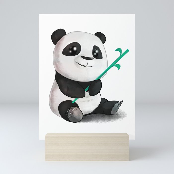 Baby Panda Mini Art Print