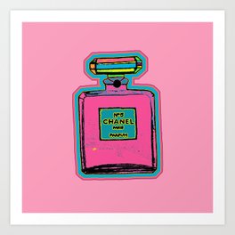Parfum Pop Art Bottle Art Print