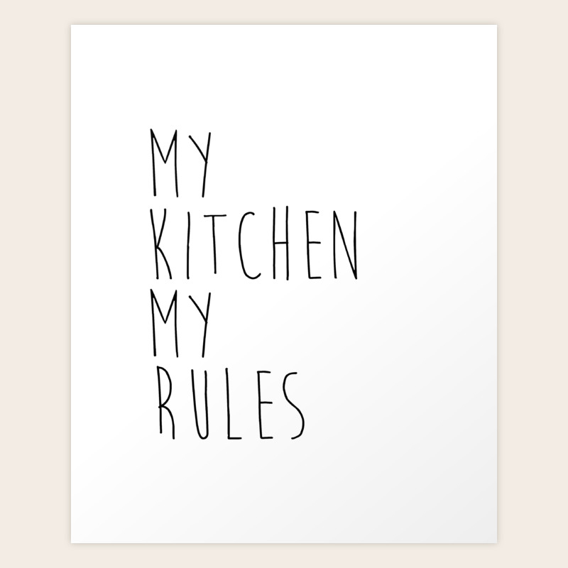 Farmhouse Kitchen Decor My Kitchen My Rules Quotes Vector