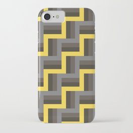 Plus Five Volts - Geometric Repeat Pattern iPhone Case
