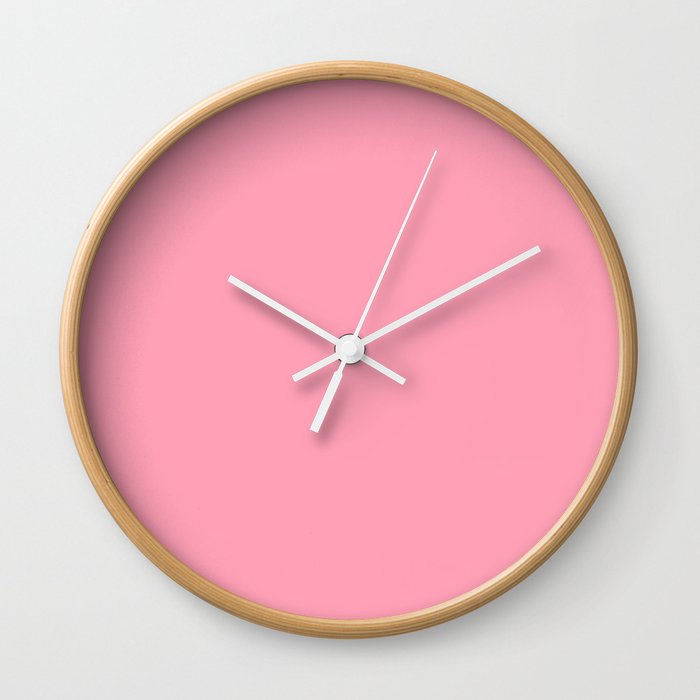 Flower Girl Pink Wall Clock