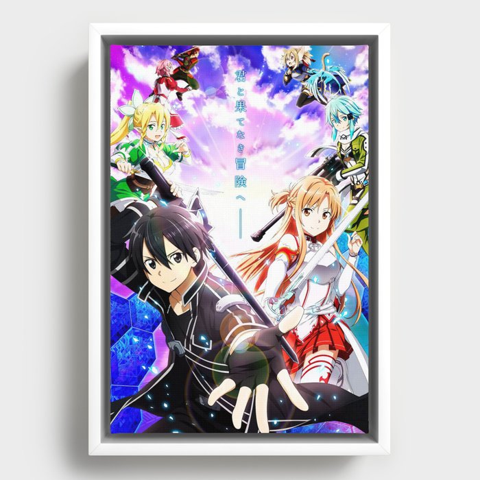 Sword art online  Framed Canvas