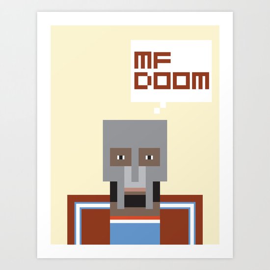 Metal Face Art Print