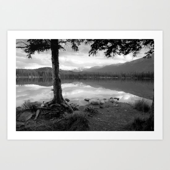 Beauvert Lake - Jasper, Alberta Art Print