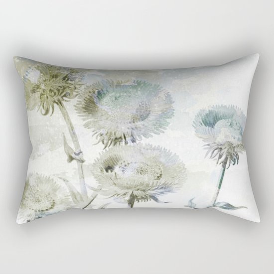 wintry floral Rectangular Pillow