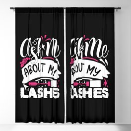 Ask Me About My Lashes Pretty Makeup Blackout Curtain