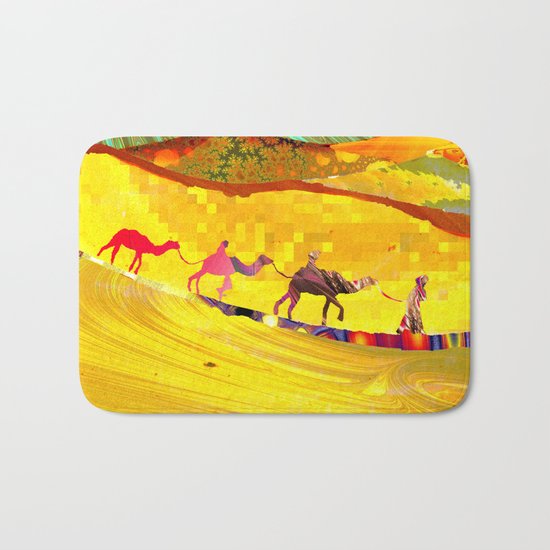 over the never ever ending sand Bath Mat