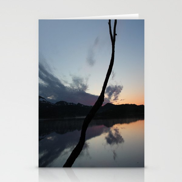 Sunset on lake, Nature Photography, Landscape Photos, sunset photos Stationery Cards