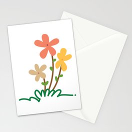 Cute Flowers Stationery Card