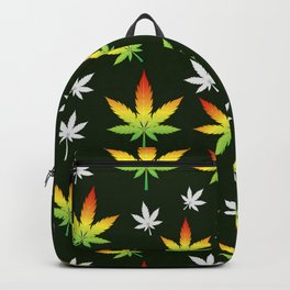 Cannabis seamless pattern Backpack