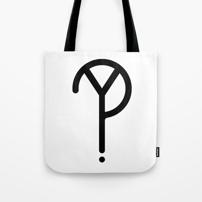 Black Y? Symbol Tote Bag