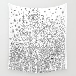 Meadow wildflowers Wall Tapestry