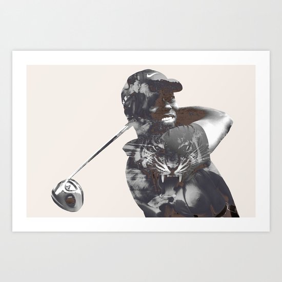 Sir Tiger Woods Art Print