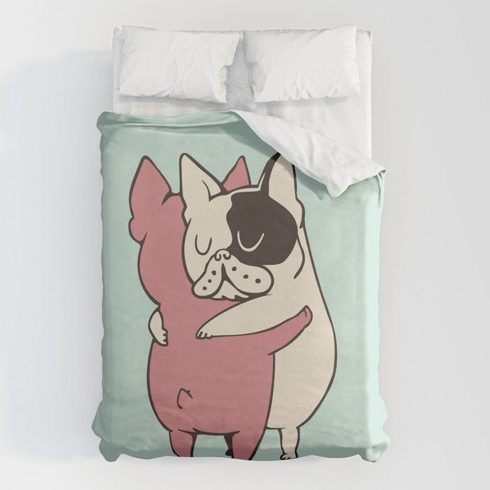 Frenchie deals duvet cover