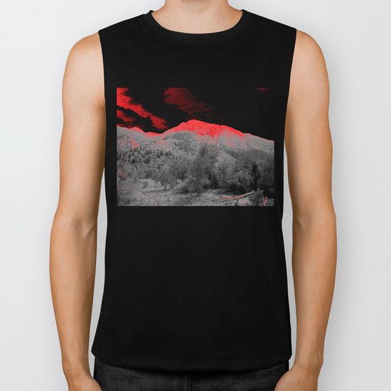 Red View Biker Tank