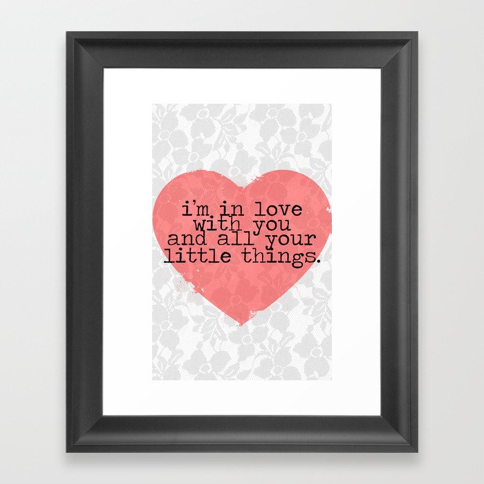 Little Things One Direction Framed Art Print By Mysteryxmeow