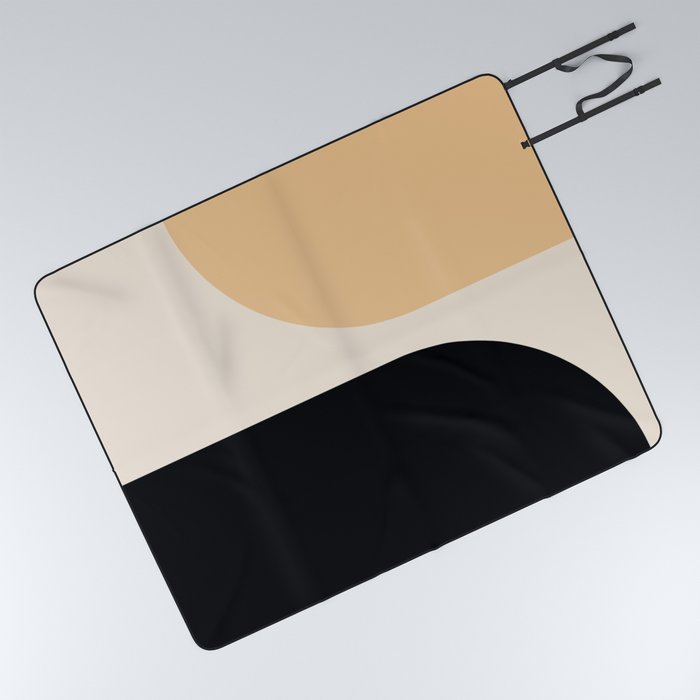 Modern Minimal Arch Abstract LXXXVI Picnic Blanket