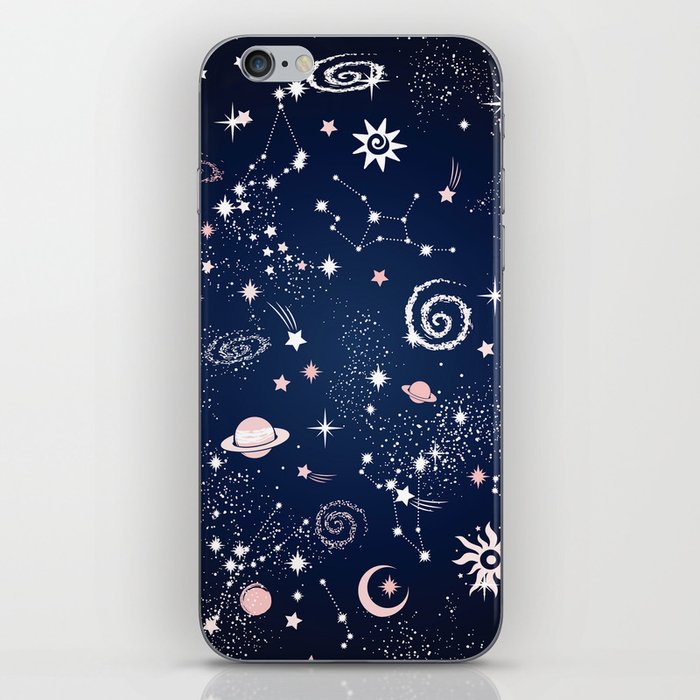 Starry Cosmic Galaxy Planets & Constellations iPhone Skin