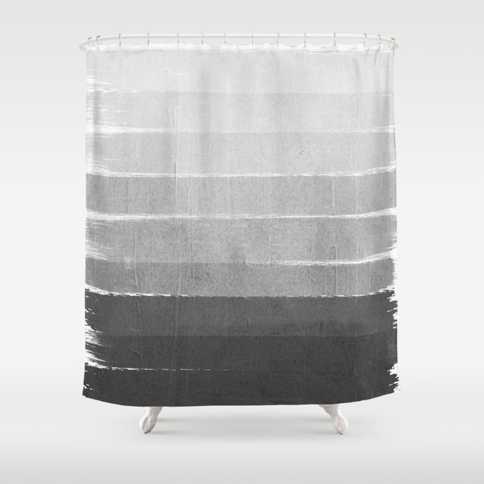 Brushstroke Ombre Grey Charcoal Minimal Monochrome