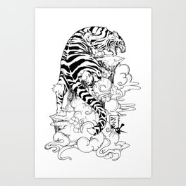 ZODIACS // TIGER Art Print