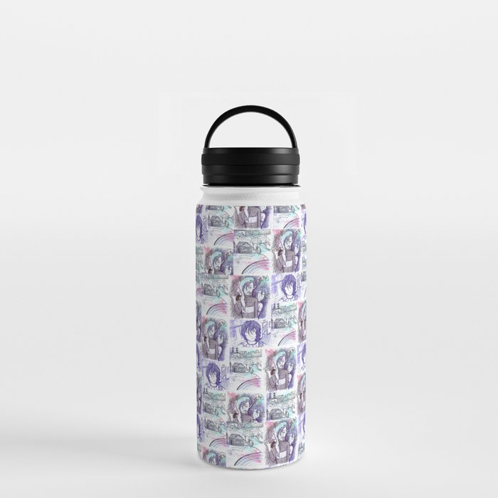 Colourful Sketches Water Bottle