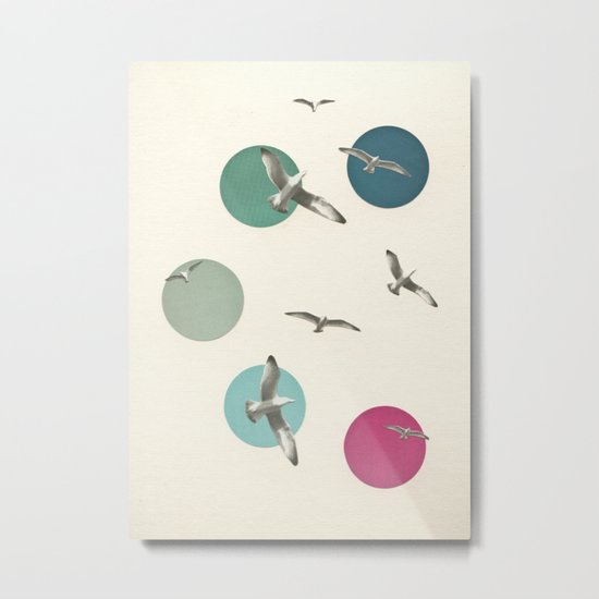 Circling Metal Print