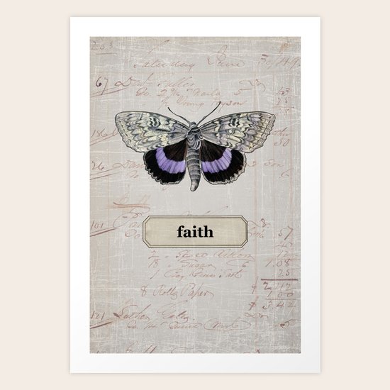butterfly - faith Art Print