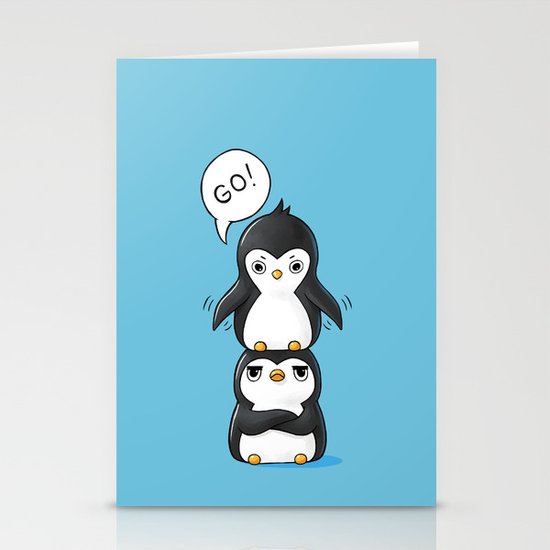 Penguins Stationery Cards