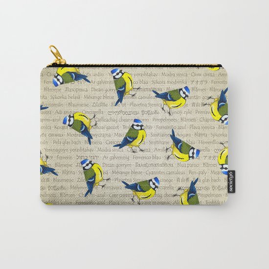 Pretty cyanistes Carry-All Pouch