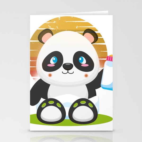 funny panda gift for a couple Stationery Cards