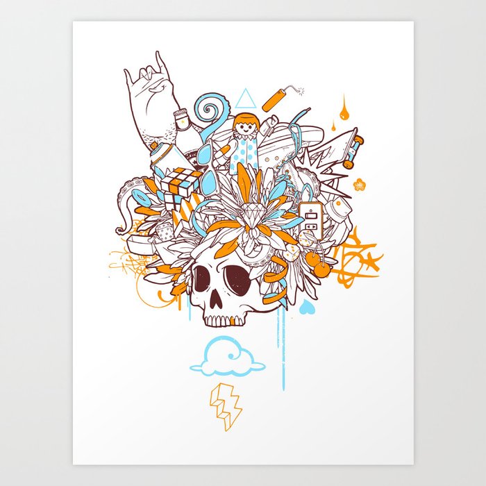 skull Art Print